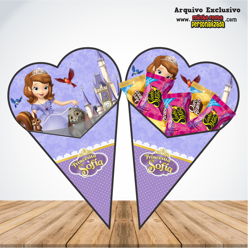 PRINCESA SOFIA - Cones Personalizados Para Imprimir