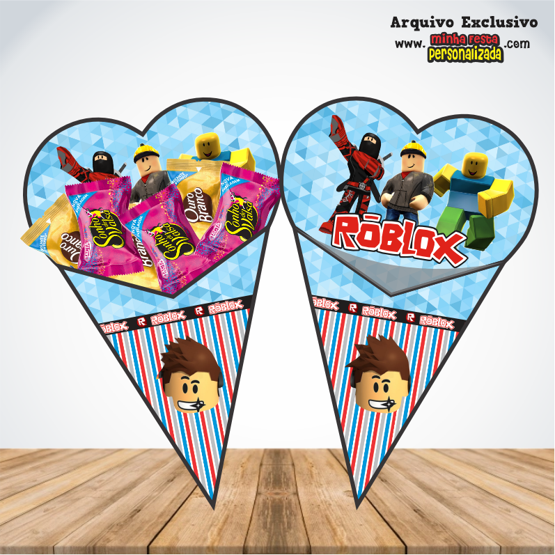 ROBLOX 1 - Cones Personalizados Para Imprimir