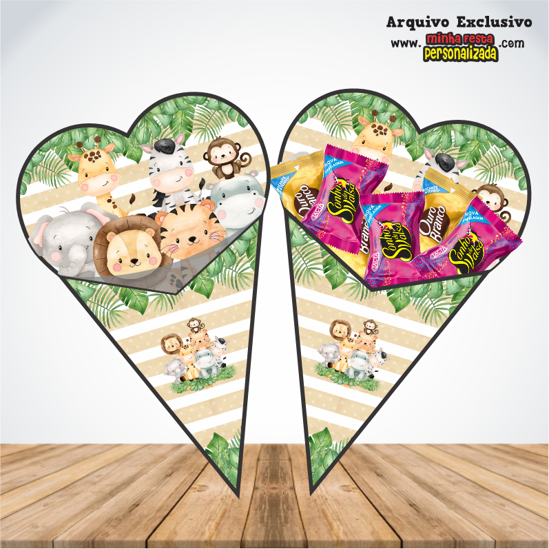 SAFARI - Cones Personalizados Para Imprimir