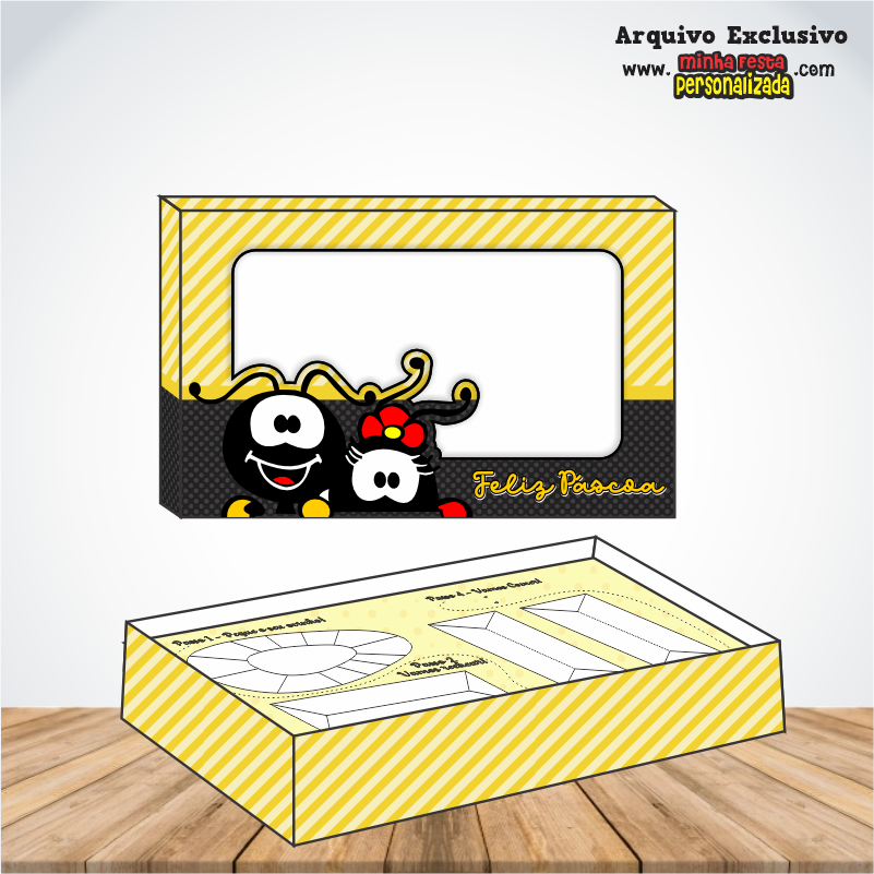 SMILINGUIDO - Caixa Mini Confeiteiro Prontas Para Imprimir