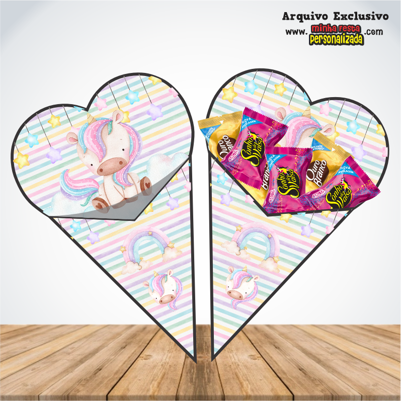 UNICORNIO - Cones Personalizados Para Imprimir