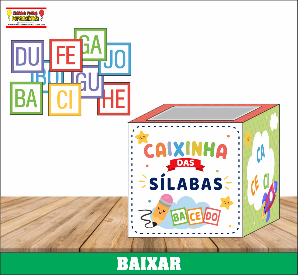 CAIXINHAS DAS SILABAS 1024x945 - Caixinha das Silabas Para Imprimir Gratuito
