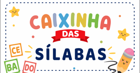 Caixinha das Silabas Para Imprimir Gratuito