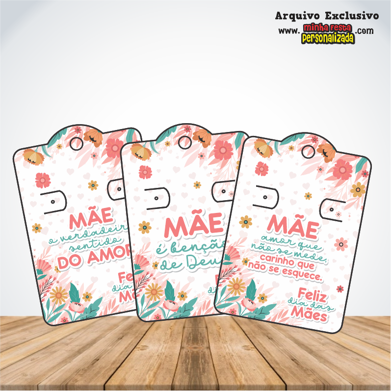 CARTAO PARA BRINCO - Dia das M&atilde;es KIT 02 Pronto Para Imprimir