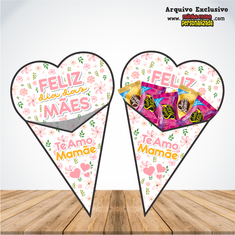 Dia das Mães Floridos Exclusivo Para Imprimir CONES 02 - Dia das Mães Floridos Exclusivo Para Imprimir