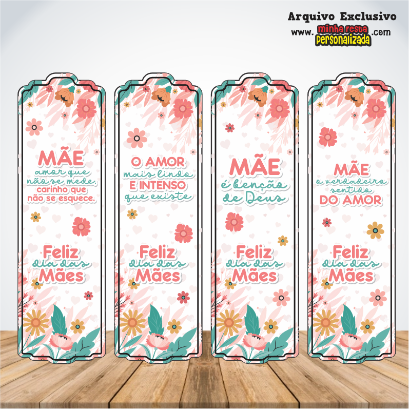 MARCA PAGINA - Dia das M&atilde;es KIT 02 Pronto Para Imprimir