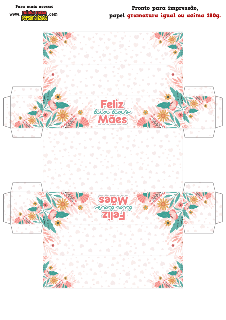 PARTE DE BAIXO 724x1024 - Porta Retrato Feliz Dia das M&atilde;es Modelo Gratuito