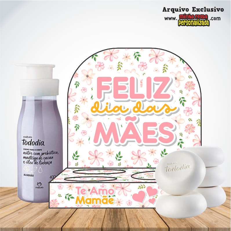 Dia das Mães Floridos Exclusivo Para Imprimir PORTA HIDRATANTE E SABONETE 02 - Dia das Mães Floridos Exclusivo Para Imprimir