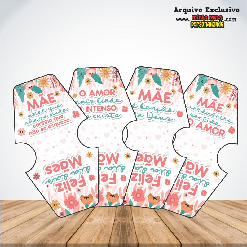 TAG XUXINHA - Dia das M&atilde;es KIT 02 Pronto Para Imprimir