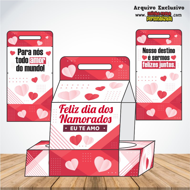 CAIXA CINEMA - Dia dos Namorados KIT 02 Pronto Para Imprimir