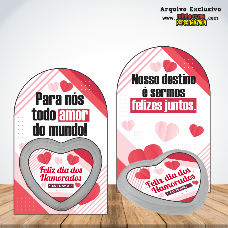 CARTAO PARA CORACAO - Dia dos Namorados KIT 02 Pronto Para Imprimir