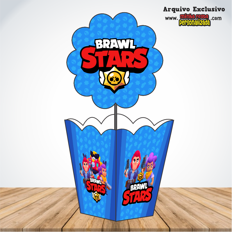 BRAWL STARS - Centro de Mesa Cachepot P Para Imprimir
