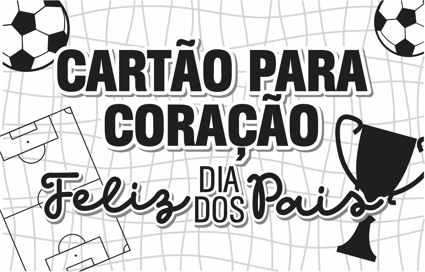 CAPA POST - Card Coração Times Para Imprimir