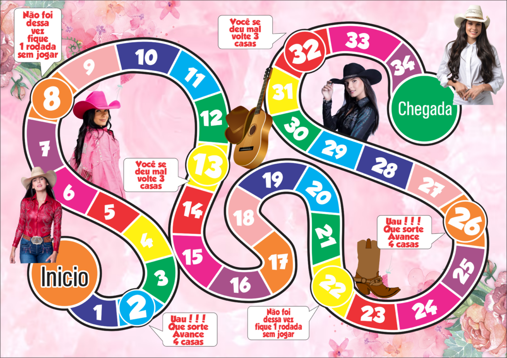 JOGO TABULEIRO PERSONALIZADO ANA CASTELA 1024x724 - Jogo de tabuleiro personalizado Ana Castela