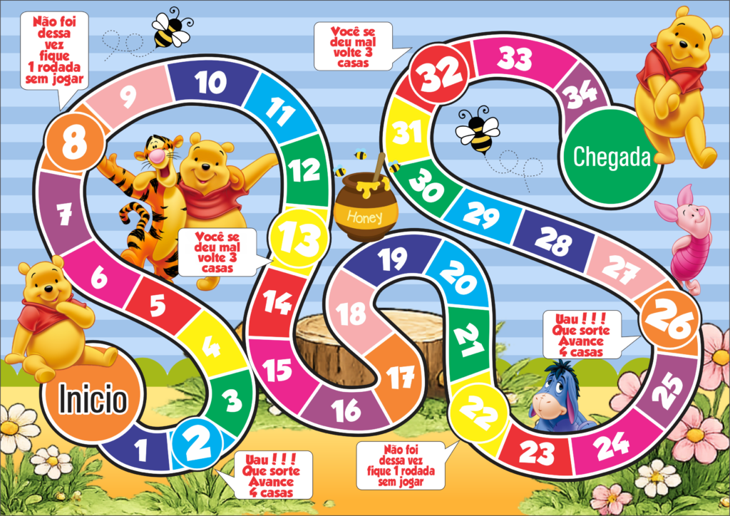 JOGO TABULEIRO PERSONALIZADO URSINHO POOL 1024x724 - Jogo de tabuleiro personalizado Ursinho Pool