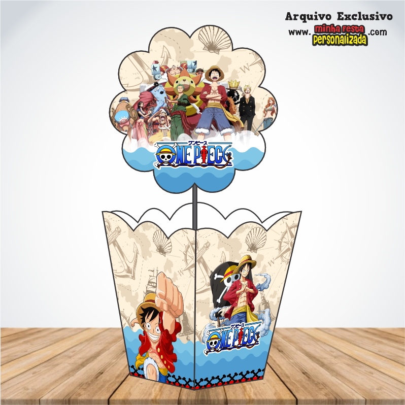 ONE PIECE - Centro de Mesa Cachepot P Para Imprimir