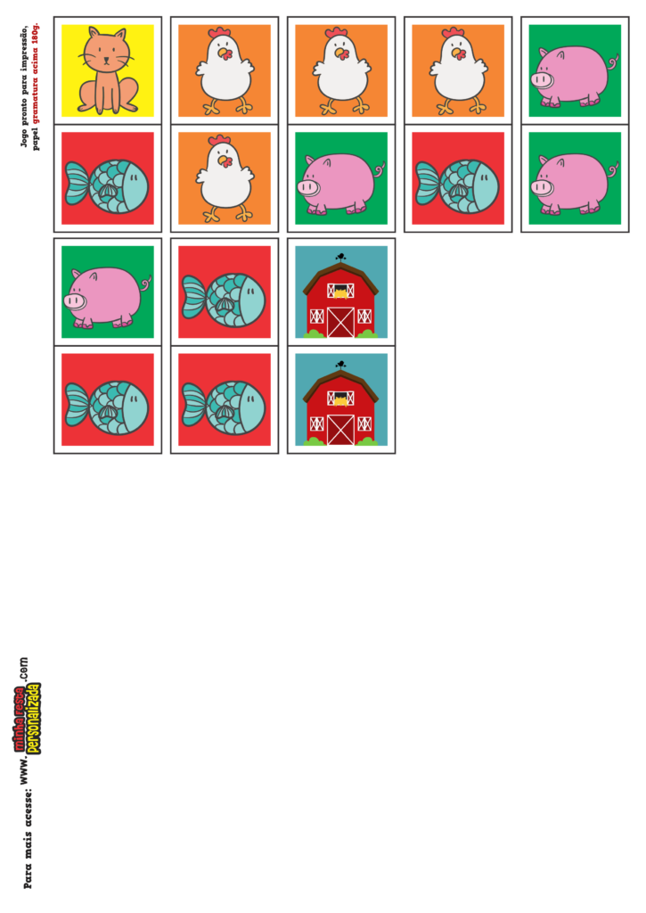 PARTE 02 725x1024 - Jogo Domin&oacute; de Animais Modelos Gratuito Para Imprimir