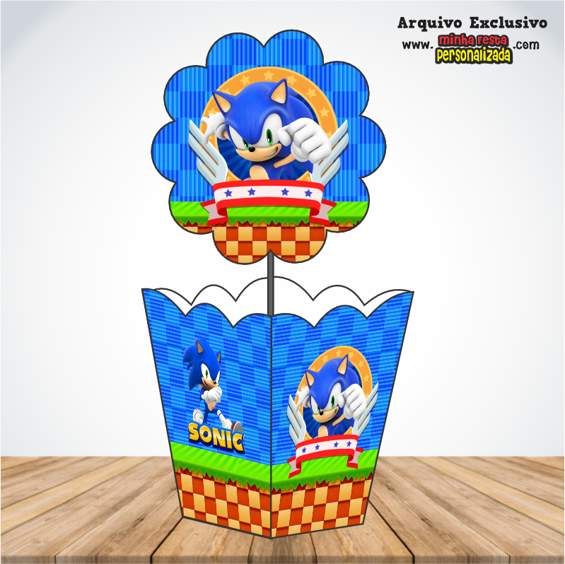 SONIC - Centro de Mesa Cachepot P Para Imprimir
