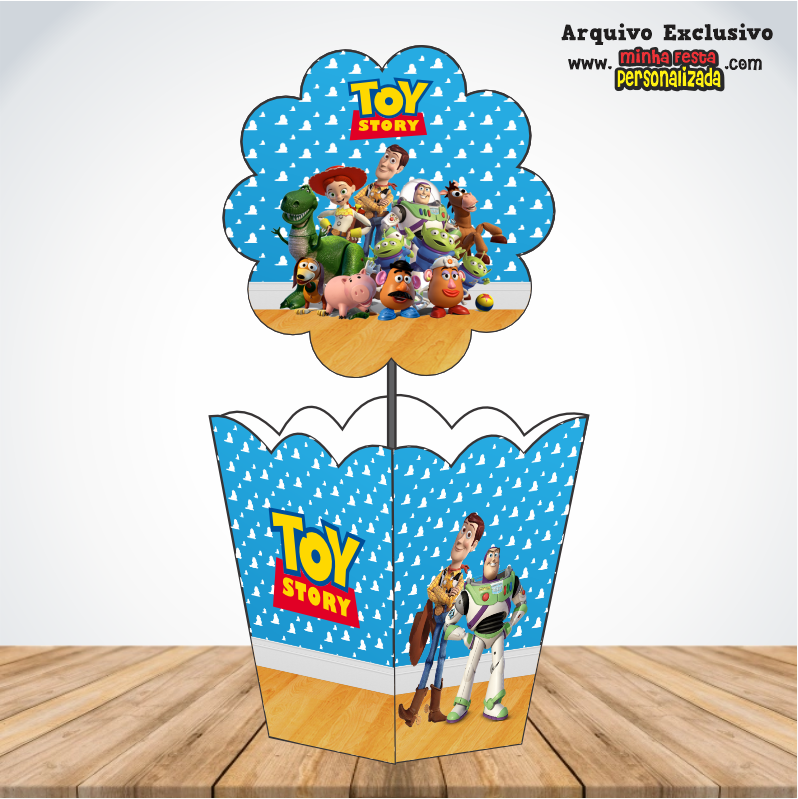TOY STORY - Centro de Mesa Cachepot P Para Imprimir