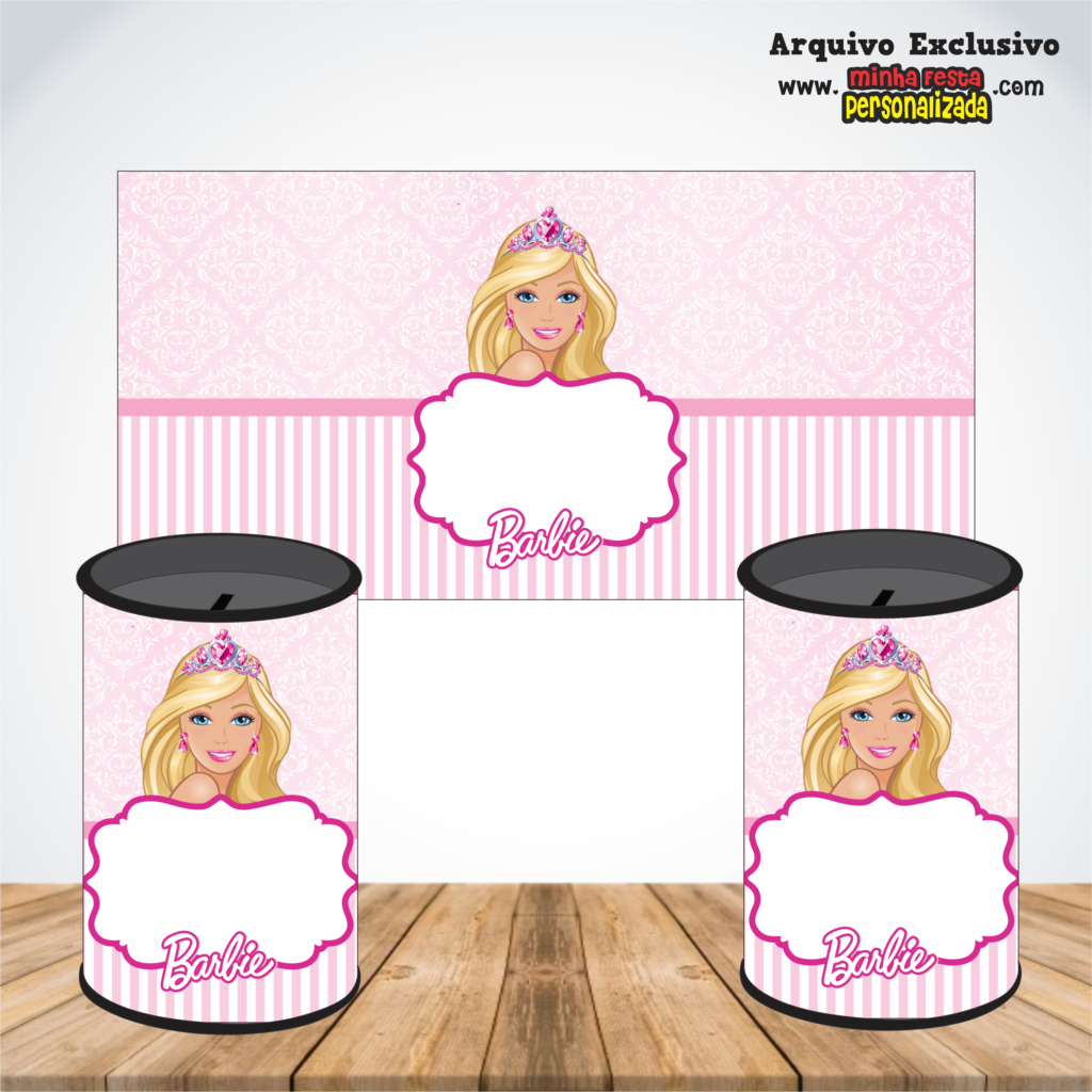 BARBIE 1024x1024 - Rotulos Para Cofrinhos Personalizados Para Imprimir