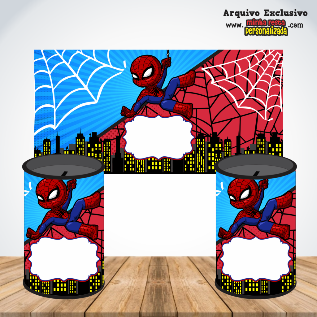 HOMEM ARANHA 1024x1024 - Rotulos Para Cofrinhos Personalizados Para Imprimir