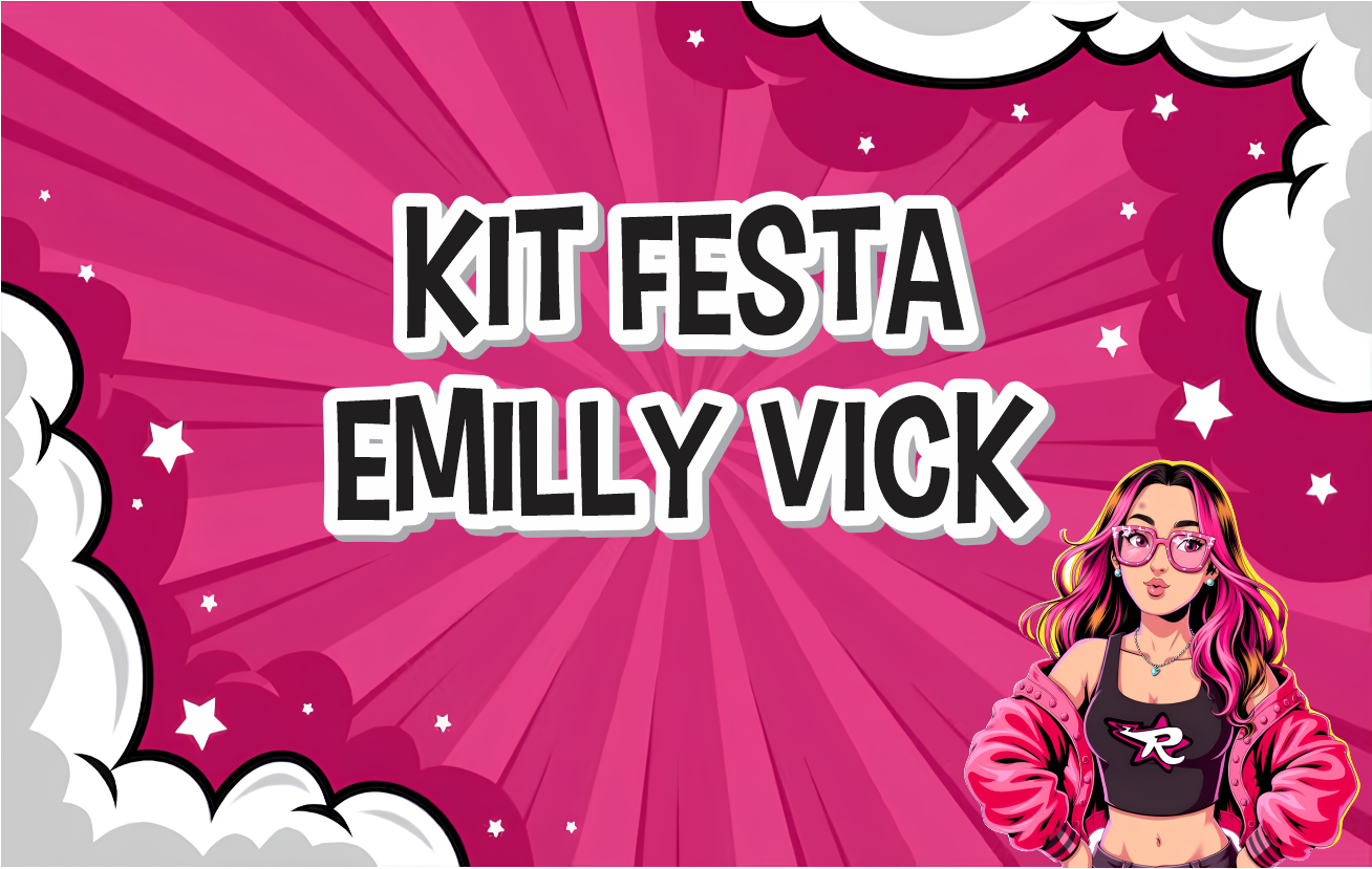 KIT FESTA EMILLY VICK CAPA BLOG - Kit Festa Emilly Vick Completo Pronto Para Imprimir