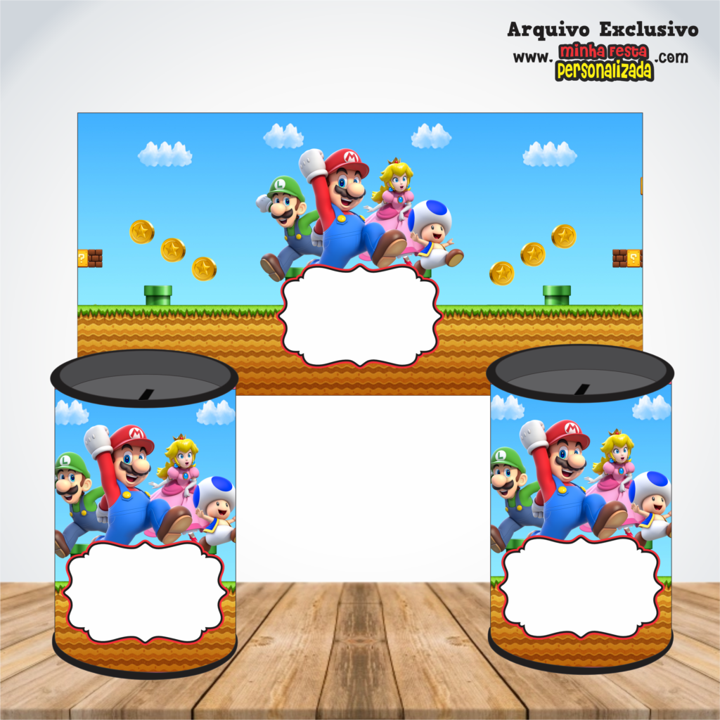 MARIO BROS 1024x1024 - Rotulos Para Cofrinhos Personalizados Para Imprimir