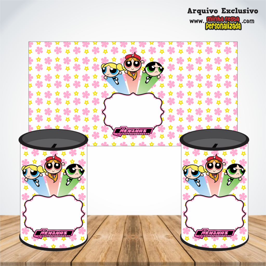 MENINAS SUPER PODEROSAS 1024x1024 - Rotulos Para Cofrinhos Personalizados Para Imprimir