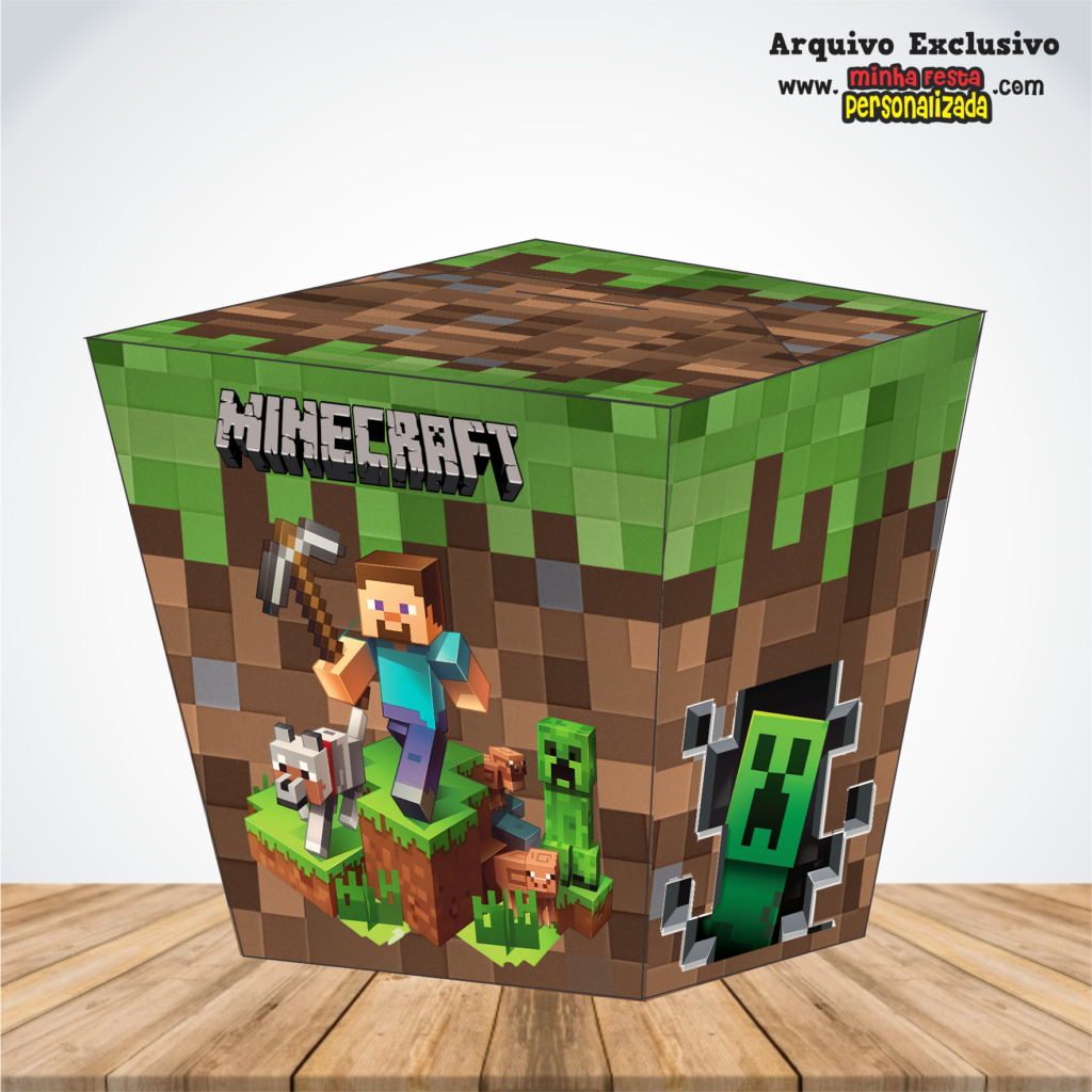 Caixa Sushi Personalizadas Para Imprimir MINECRAFT 1 1024x1024 - Caixa Sushi Personalizadas Para Imprimir