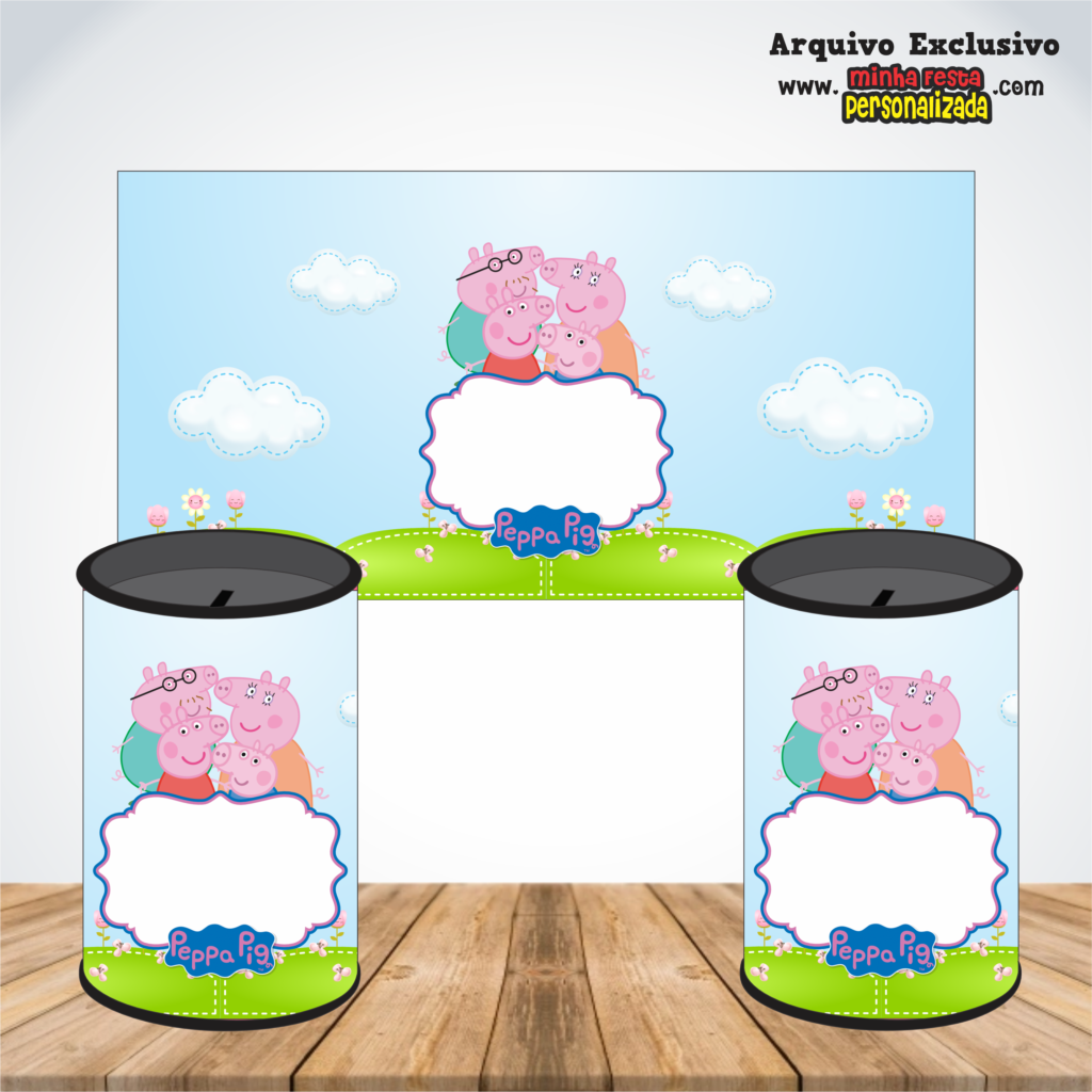 PEPPA PIG 1024x1024 - Rotulos Para Cofrinhos Personalizados Para Imprimir