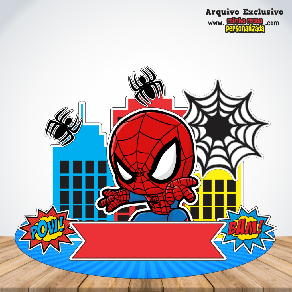 Topos de Bolo Cenário do Drive Para Imprimir HOMEM ARANHA 1024x1024 - Topos de Bolo Cenário do Drive Para Imprimir