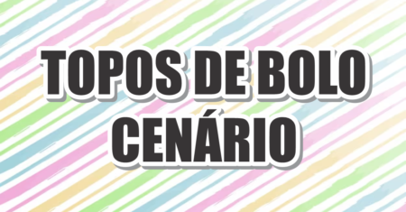 Topos de Bolo Cenário do Drive Para Imprimir