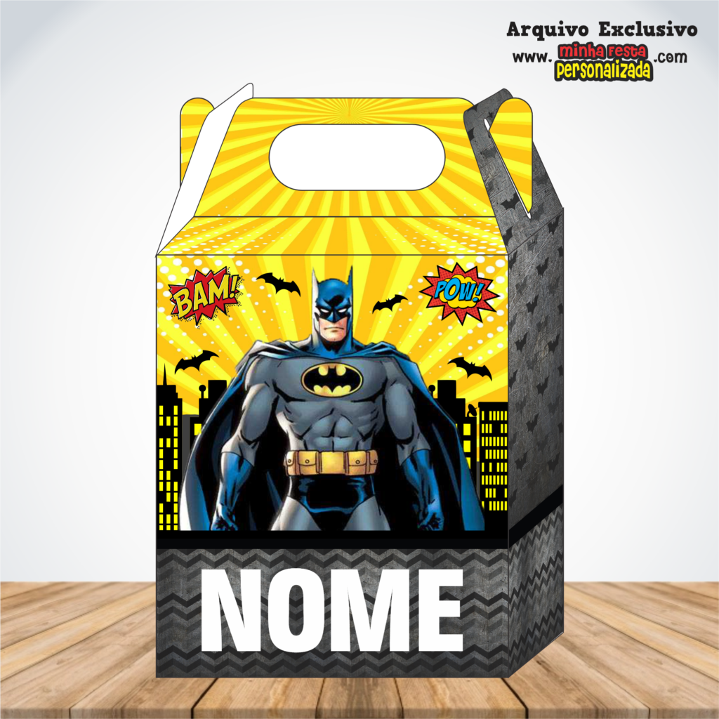 BATMAN 1024x1024 - Caixa Maleta Diversos Temas Pronto Para Imprimir