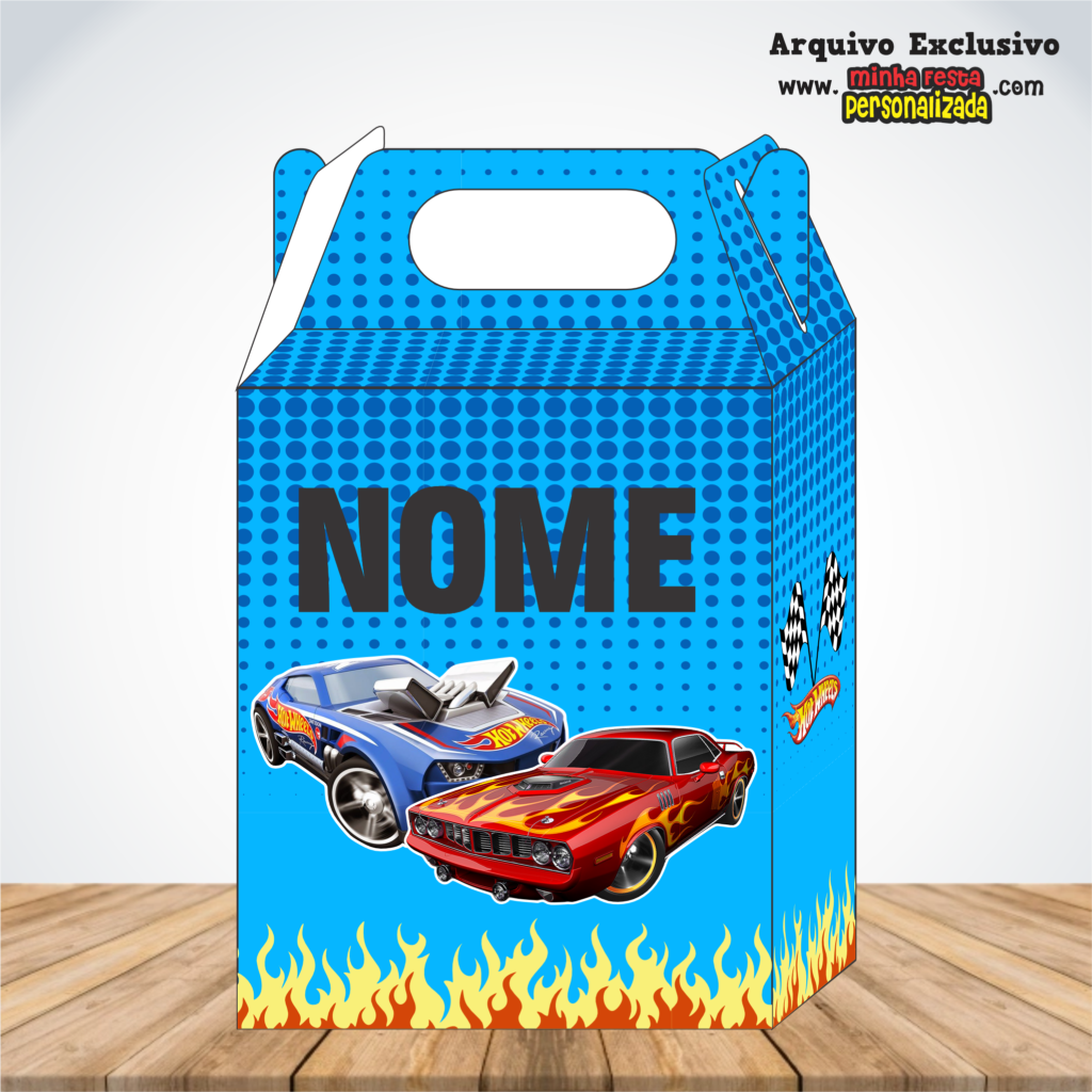 HOTWHEELS 1024x1024 - Caixa Maleta Diversos Temas Pronto Para Imprimir