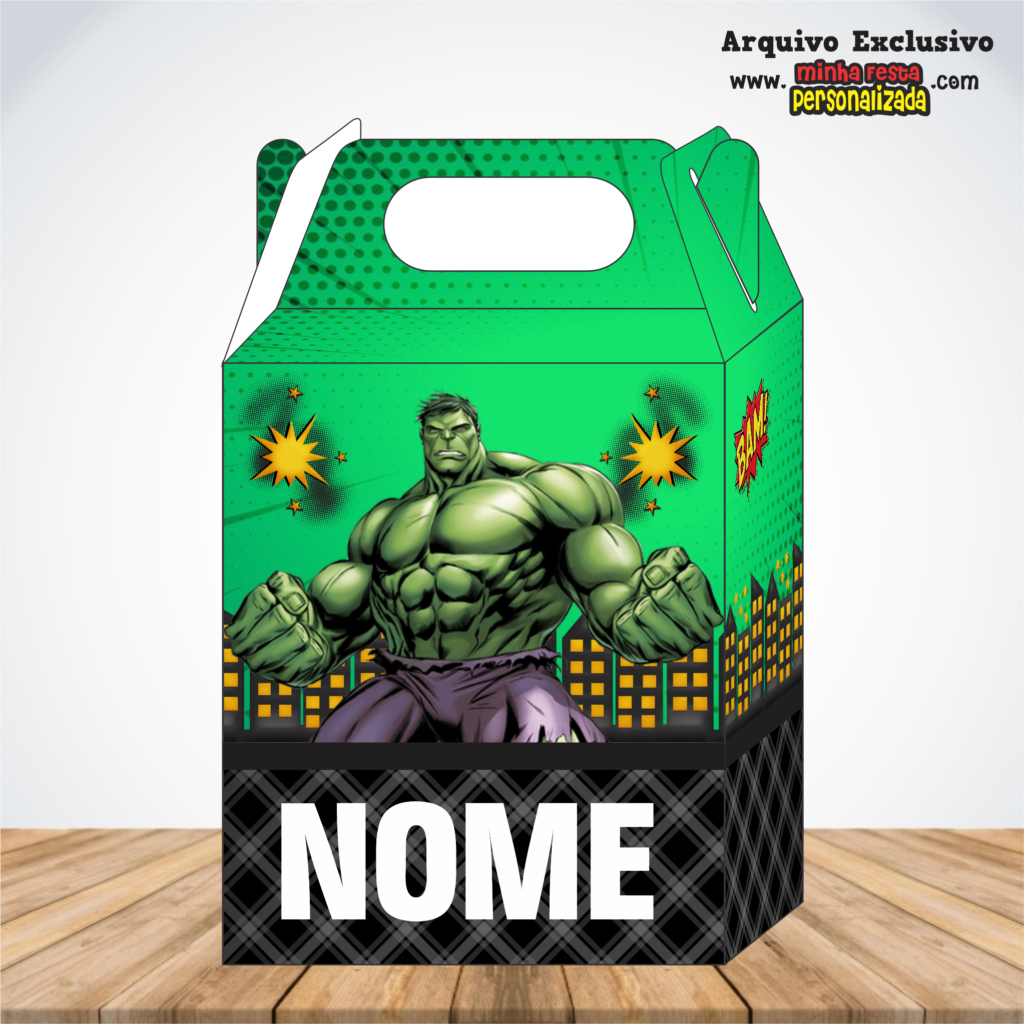 HULK 1024x1024 - Caixa Maleta Diversos Temas Pronto Para Imprimir