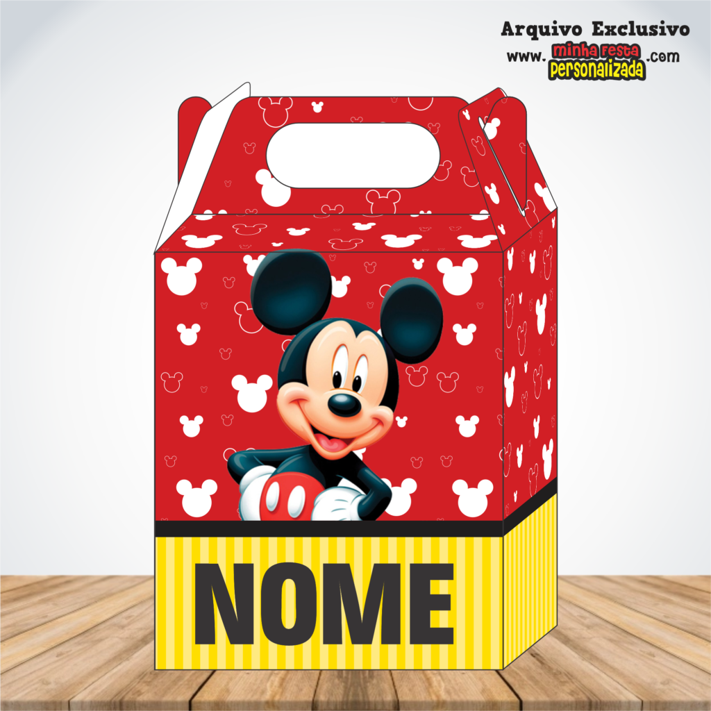 MICKEY 1024x1024 - Caixa Maleta Diversos Temas Pronto Para Imprimir