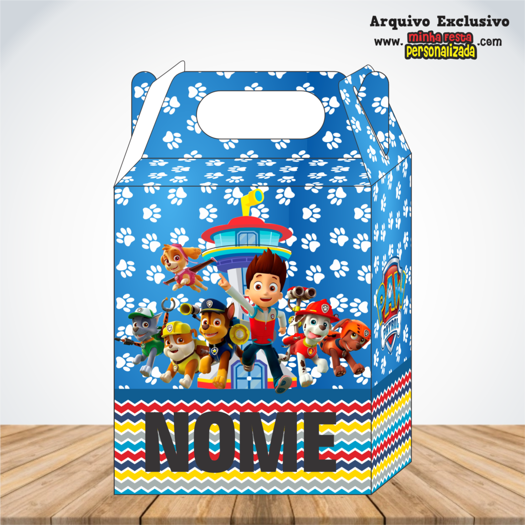 PATRULHA CANINA 1024x1024 - Caixa Maleta Diversos Temas Pronto Para Imprimir