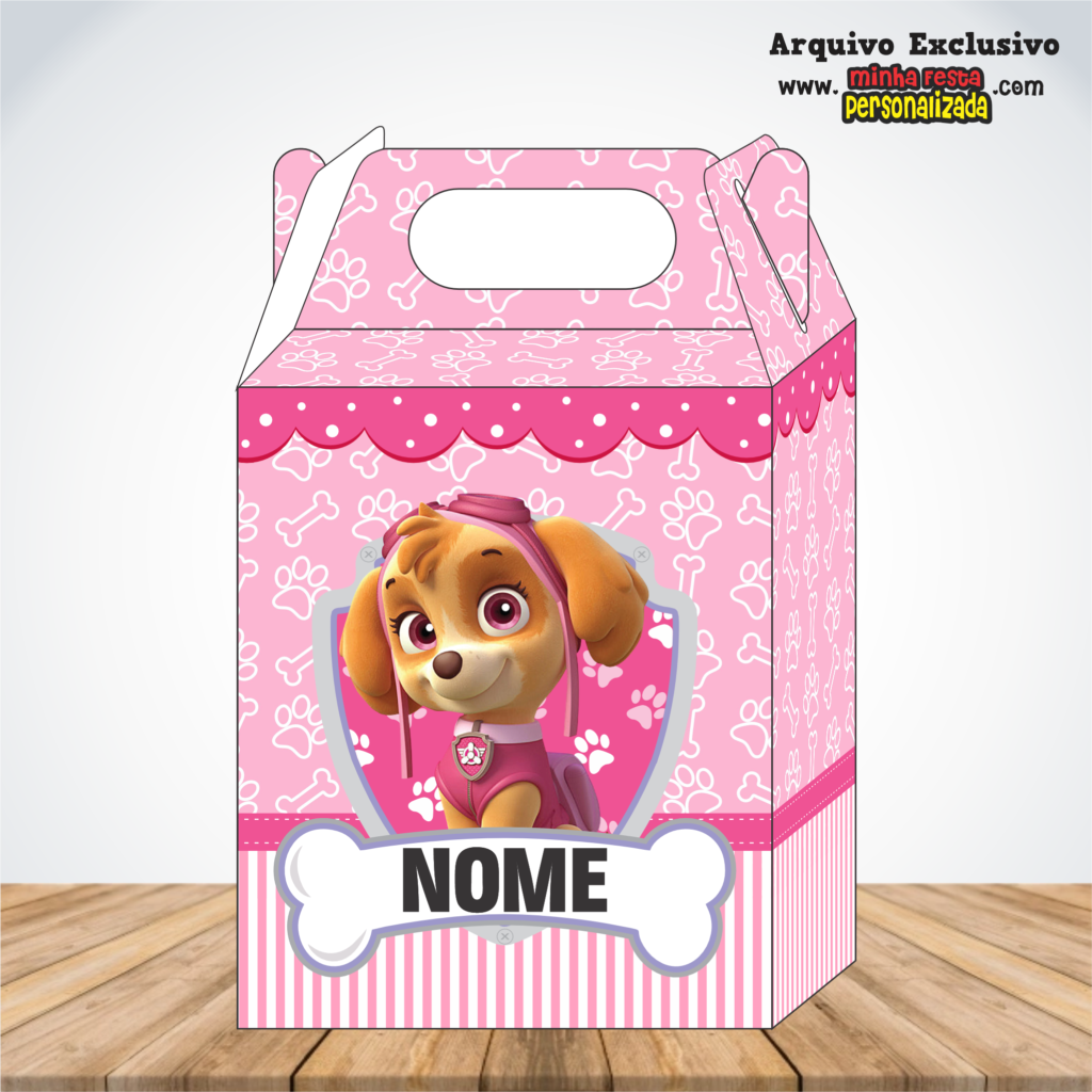 PATRULHA CANINA SKYE 1024x1024 - Caixa Maleta Diversos Temas Pronto Para Imprimir
