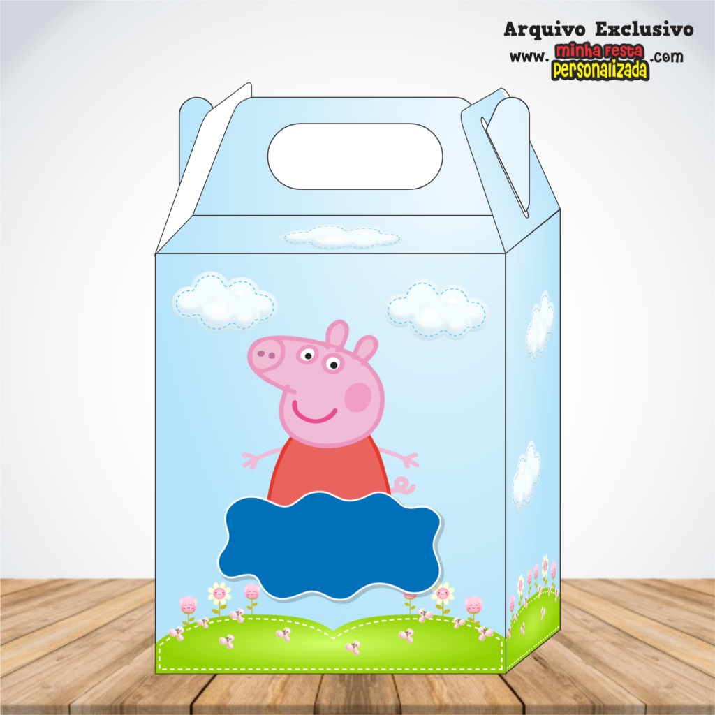 PEPPA PIG 1024x1024 - Caixa Maleta Diversos Temas Pronto Para Imprimir