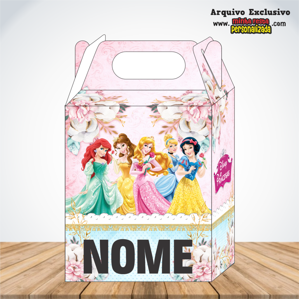 PRINCESAS 1024x1024 - Caixa Maleta Diversos Temas Pronto Para Imprimir