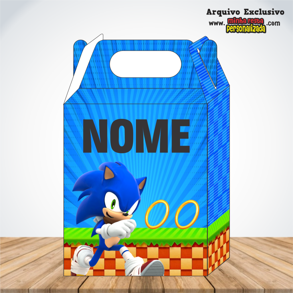 SONIC 1024x1024 - Caixa Maleta Diversos Temas Pronto Para Imprimir